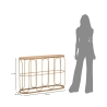 Metalen console in boho chic stijl met rattan blad Samui Karakteristieken