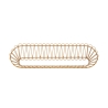 Metalen en rattan wandplank in boho chic stijl Panama Aanbieding