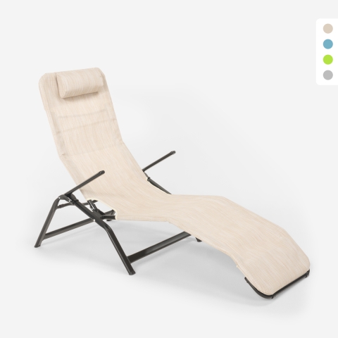 Opvouwbare strand- en tuin ligstoel Pasha Luxury Aanbieding