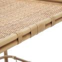 Metalen en rattan serveerwagen met flessenhouder Panama Catalogus