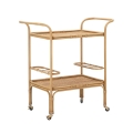 Metalen en rattan serveerwagen met flessenhouder Panama Aanbieding