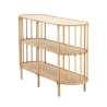 Metalen en rattan haltafel met 3 planken boho chic Panama Korting