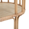 Metalen en rattan haltafel met 3 planken boho chic Panama Voorraad