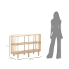Metalen en rattan haltafel met 3 planken boho chic Panama Keuze