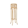 Ronde plantenhouder met metalen en rattan standaard Panama Stand Aanbieding