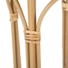 Ronde plantenhouder met metalen en rattan standaard Panama Stand Kortingen