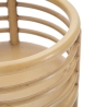 Ronde plantenhouder met metalen en rattan standaard Panama Stand Korting