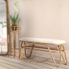 Ronde plantenhouder met metalen en rattan standaard Panama Stand Verkoop