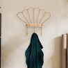 Metalen en rattan wandkapstok met 3 haken Panama Verkoop