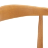 Set van 2 houten keukenstoelen met gevlochten rattan zitting Japan Model