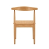 Set van 2 houten keukenstoelen met gevlochten rattan zitting Japan Korting
