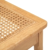Set van 2 houten keukenstoelen met gevlochten rattan zitting Japan Keuze