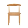 Set van 2 houten keukenstoelen met gevlochten rattan zitting Japan Aanbod