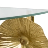 Gouden metalen wandplank met glazen legbord Tisty Keuze
