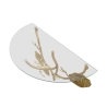 Gouden metalen wandplank met glazen legbord Tisty Catalogus