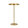 Ronde hoge tafel van goudkleurig metaal 51x100cm Doha Aanbod