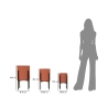 Set van 3 moderne ronde metalen plantenhouders in kleur Milly Tris Model