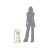 Metalen en rattan plantenstandaard in boho-chic stijl Panama Tower Catalogus