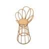 Metalen en rattan plantenstandaard in boho-chic stijl Panama Tower Aanbod