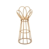 Metalen en rattan plantenstandaard in boho-chic stijl Panama Tower Verkoop