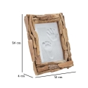 Rechthoekige houten fotolijst 21x26 cm Nature Catalogus