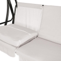 Deluxe tuin-schommel 3 zits met zonnescherm 230x120x165cm grijs Catalogus