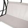 Deluxe tuin-schommel 3 zits met zonnescherm 230x120x165cm grijs Voorraad