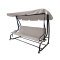 Deluxe tuin-schommel 3 zits met zonnescherm 230x120x165cm grijs Aanbieding