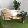 Kovek houten en stalen bankje 120x58x83 cm Verkoop
