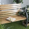 Kovek houten en stalen bankje 120x58x83 cm Kortingen