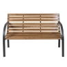 Kovek houten en stalen bankje 120x58x83 cm Korting