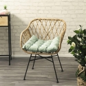 Cuscino sedia outdoor imbottito idrorepellente 50x45cm Omari Verkoop