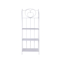 Scaffale 4 ripiani richiudibile in ferro 60,5x28xh.167cm bianco Ravun Aanbod