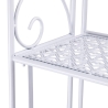 Scaffale 4 ripiani richiudibile in ferro 60,5x28xh.167cm bianco Ravun Korting