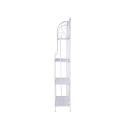 Scaffale 4 ripiani richiudibile in ferro 60,5x28xh.167cm bianco Ravun Kortingen