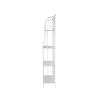 Scaffale 4 ripiani richiudibile in ferro 60,5x28xh.167cm bianco Ravun Kortingen