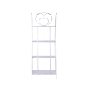 Scaffale 4 ripiani richiudibile in ferro 60,5x28xh.167cm bianco Ravun Catalogus