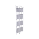 Scaffale 4 ripiani richiudibile in ferro 60,5x28xh.167cm bianco Ravun Voorraad