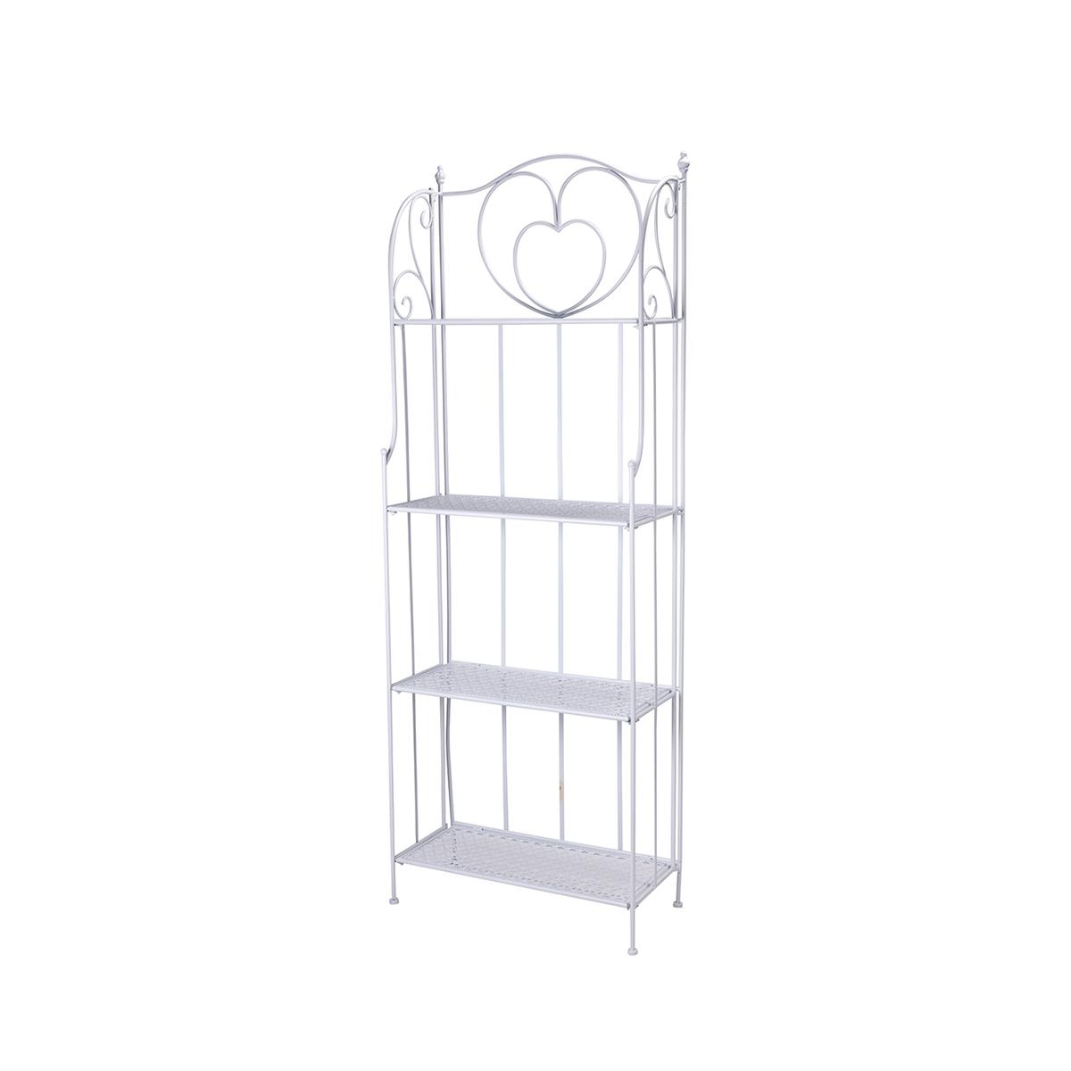 Scaffale 4 ripiani richiudibile in ferro 60,5x28xh.167cm bianco Ravun Aanbieding Scaffale 4 ripiani richiudibile in ferro 60,5x28xh.167cm bianco Ravun Aanbieding