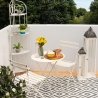 Angoliera 4 ripiani richiudibile in ferro 49x33xh.167cm bianco Alba Verkoop