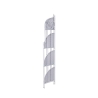 Angoliera 4 ripiani richiudibile in ferro 49x33xh.167cm bianco Alba Kortingen