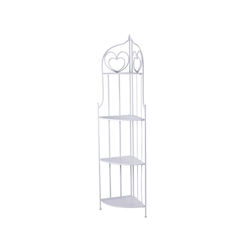 Angoliera 4 ripiani richiudibile in ferro 49x33xh.167cm bianco Alba Aanbieding
