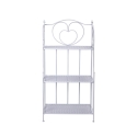 Scaffale 3 ripiani richiudibile in ferro 60,5x28xh.127cm bianco Karnel Aanbod