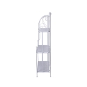 Scaffale 3 ripiani richiudibile in ferro 60,5x28xh.127cm bianco Karnel Korting