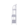 Scaffale 3 ripiani richiudibile in ferro 60,5x28xh.127cm bianco Karnel Korting