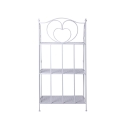 Scaffale 3 ripiani richiudibile in ferro 60,5x28xh.127cm bianco Karnel Kortingen