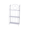 Scaffale 3 ripiani richiudibile in ferro 60,5x28xh.127cm bianco Karnel Aanbieding