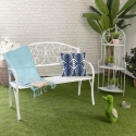 Angoliera 3 ripiani richiudibile in ferro 49x33xh.127cm bianco Veska Verkoop