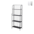 Scaffale da esterno 4 ripiani in ferro battuto richiudibile Durak Aanbieding