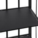 Scaffale da esterno slim 4 ripiani in ferro battuto richiudibile Nuvia Keuze